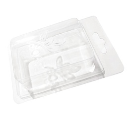 قالب صابون شفاف بلاستيكي PVC (مربع)