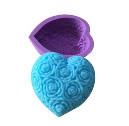 [CA-SM142] Flowerily Heart Silicone Mold